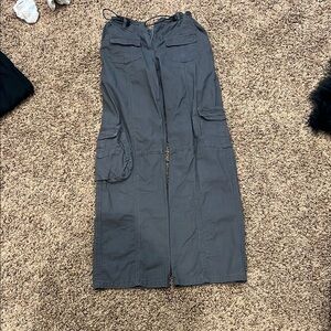 Brandy Melville Gray Cargo Jeans